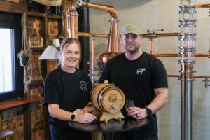 Copper still named ‘The Colonel’ inside Blank Cheque Trading Co. in Rockhampton