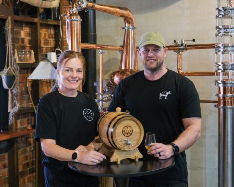 Copper still named ‘The Colonel’ inside Blank Cheque Trading Co. in Rockhampton