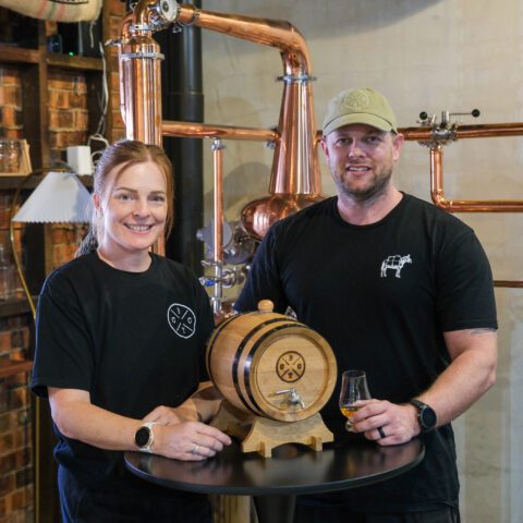 Copper still named ‘The Colonel’ inside Blank Cheque Trading Co. in Rockhampton